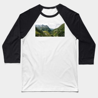 Alps of Switzerland XXL Panorama Baseball T-Shirt